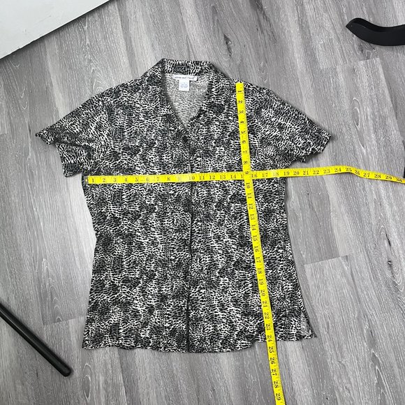 Anna & Frank 100% Silk Leopard Button Up Size S - Picture 7 of 7